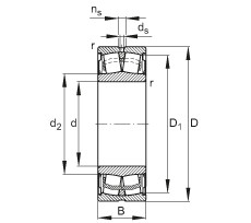  WS22214-E1-2RSR  Aligning Roller Bearing