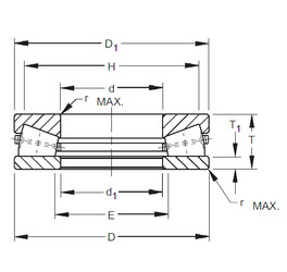  W-3217-B  Thrust Roller Bearings