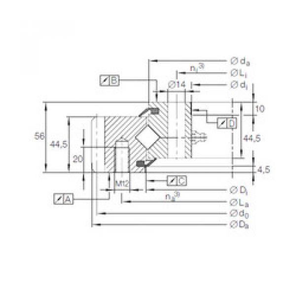  XSA 14 0644 N INA Roller Bearings #1 image