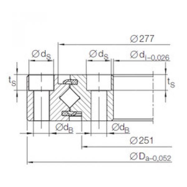  XU 08 0264 INA Thrust Roller Bearings #1 image